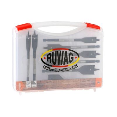 8pce Wood flat bit set 12-32mm