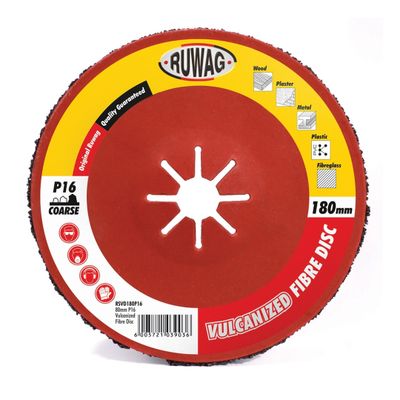 P16 180mm vulcanized fibre disc /ea