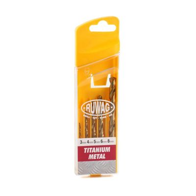 5pce titanium metal 3-8mm