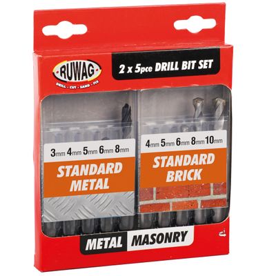 10pce combo set Brick/Standard Metal