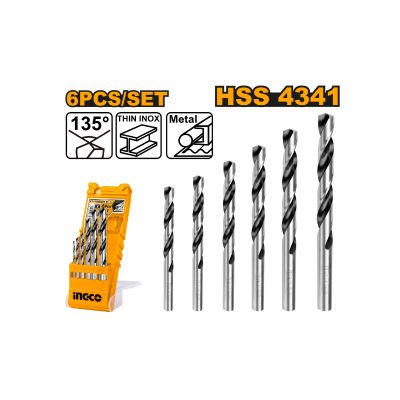 Drill Bit Set Metal 6pcs