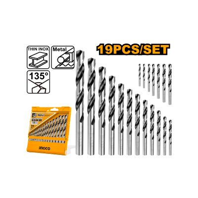 Drill Bit Set Twist Hss 19pcs
