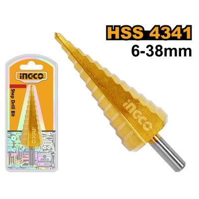 Drill Bit Step 4341 Shank Rnd 06-38mm