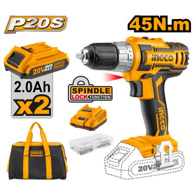 20v Ps+c/l Drill 45nmkit 2b