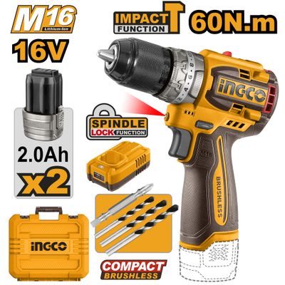 16v Ps+c/l B/l Drill 60nmkit In Case
