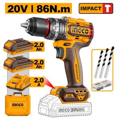 20v Ps+c/l Impact Drill 86nm Kit