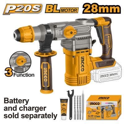 20v Ps+c/l B/l Rotary Drill+acc 6pcs