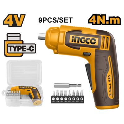 S/driver Cordless 4v+8pcss Bit+holder