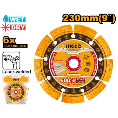Disc Wet/dry Laser Weld Diamond Cut 230mm