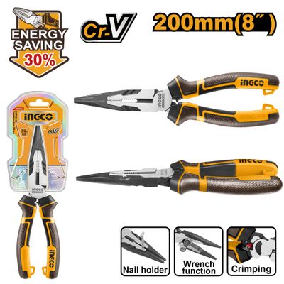 Plier L/nose 200mm Hl Cr V