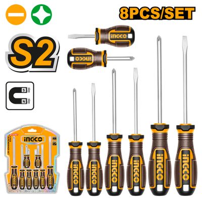 S/driver S2 Set Ph/slotted 8pcs