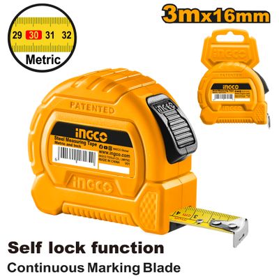 Tape Measure Self Lock Abs 3m X 16mm