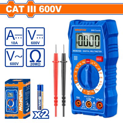 Multimeter Digital 600v 2000 Counts + Batt