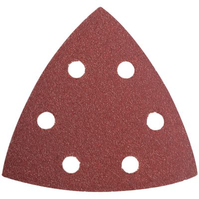Sanding Triangle Sheet 60grit 94x94x94mm 5/pack W/holes Hook & Loop