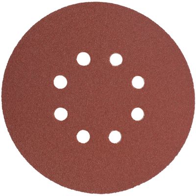 Sanding Disc 150mm 80 Grit With Holes 10/pk Hook And Loop