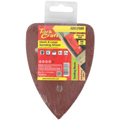 S&ing Tri - 80 Grit 145 X 145 X 100mm 5/pack For Tcms Hook & Loop