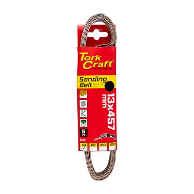 Powerfile Sanding Belt 13 X 457mm 40 Grit 5/pk