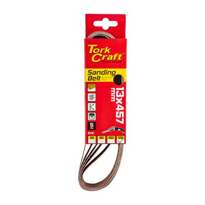 Powerfile S&ing Belt 13 X 457mm 120 Grit 5/pk