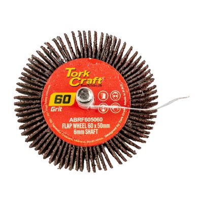 Flap Wheel 60 X 50 X 6mm Shaft 60 Grit Per Each