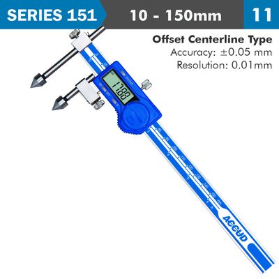 Dig. Caliper 10-150mm Offset Centerline 0.05mm Acc. 0.01mm Res. S/stee