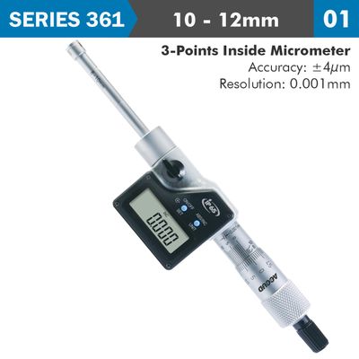 Dig. 3 .s Inside Micrometer 10-12mm 0.004mm Acc. 0.001mm Res.