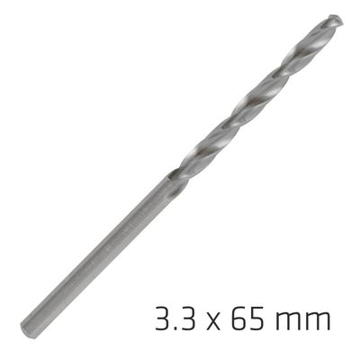 ALPEN Pro Hss 3.3mm Drill Din 338 Rn 135 Split Point Plastic Wallet (