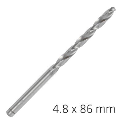 ALPEN Pro Hss 4.8mm Drill Din 338 Rn 135 Split Point Plastic Wallet (
