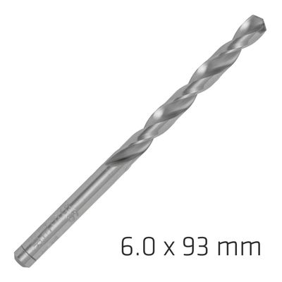 ALPEN Pro Hss 6mm Drill Din 338 Rn 135 Split Point Plastic Wallet (1