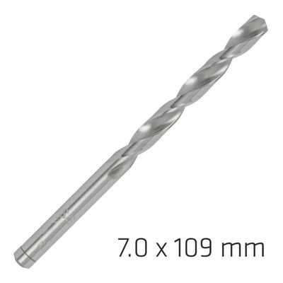 ALPEN Pro Hss 7mm Drill Din 338 Rn 135 Split Point Plastic Wallet