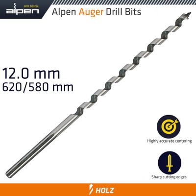 Wood Auger Drill Bit 620 X 580 12mm