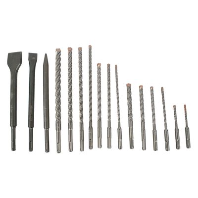 Force X Sds-+ Kit16 16 Pcs. Drills 110mm 5-6 160mm 6-8-10-12 210m