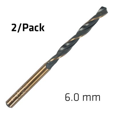 Hss Sprint Master 6.0mm X2 Sleeved Din338 ALPEN Drill Bit