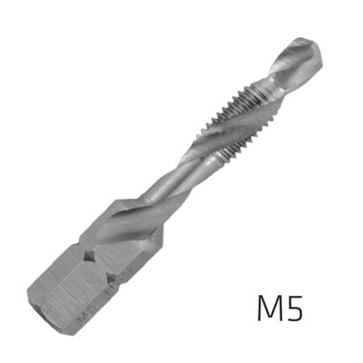 ALPEN Combination Tap Plw M5 1/4' Shank