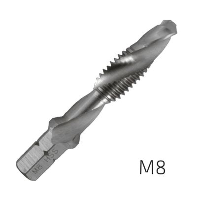 ALPEN Combination Tap Plw M8 1/4' Shank