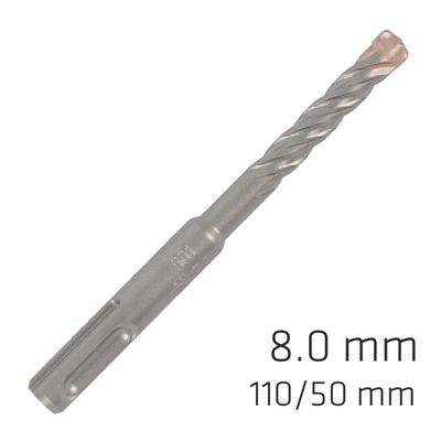 Force X 8.0 X 110/050 Sds-+ Rebar Drill Bit X4 Cutting Edges - Bulk