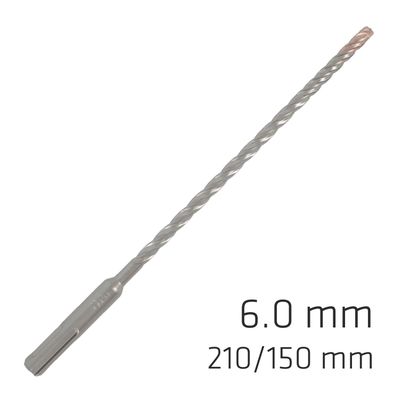 Force X 6.0 X 210/150 Sds-+ Rebar Drill Bit X4 Cutting Edges - Bulk