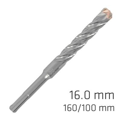 Force X 16.0 X160/100 Sds-+ Rebar Drill Bit X4 Cutting Edges