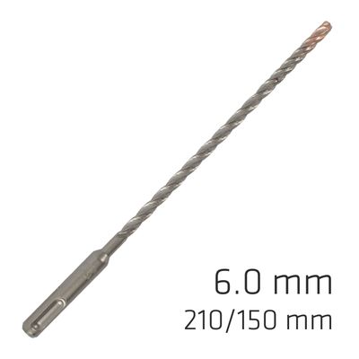 Force X 6.0 X 210/150 Sds-+ Rebar Drill Bit X4 Cutting Edges