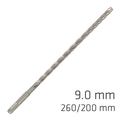 Force X 9.0 X 260/200 Sds-+ Rebar Drill Bit X4 Cutting Edges