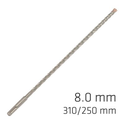 Force X 8.0 X 310/250 Sds-+ Rebar Drill Bit X4 Cutting Edges