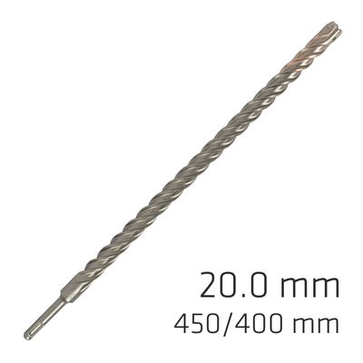 Force X 20.0 X 450/400 Sds-+ Rebar Drill Bit X4 Cutting Edges