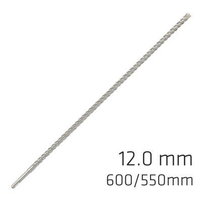 Force X 12.0 X 600/550 Sds-plus Rebar Drill Bit X4 Cutting Edges