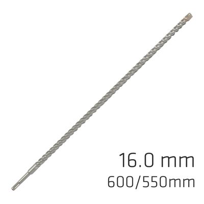 Force X 16.0 X 600/550 Sds-+ Rebar Drill Bit X4 Cutting Edges