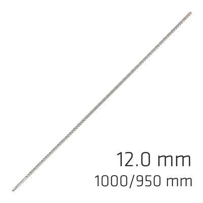 Force X 12.0 X 1000/950 Sds-plus Rebar Drill Bit X4 Cutting Edges