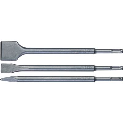 Sds Chisel Set Plastic Tube . X250mm Flat 20x250 Flat 40x250