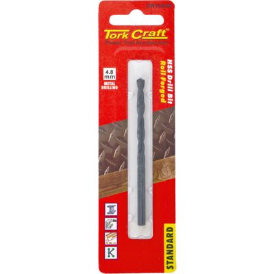 Drill Bit Hss St&ard 4.8mm 1/card
