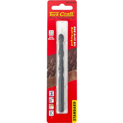 Drill Bit Hss St&ard 8.0mm 1/card