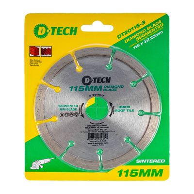 Diamond Blade Segmented 115x22,23 Cement Brick/paving