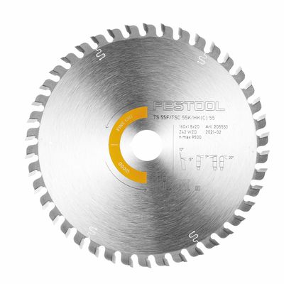 Saw Blade Wood Fine Cut 160x1.8x20 W42 Tct Circular Saw