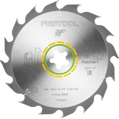 Saw Blade Hw 190x2,6 Ff Pw16
